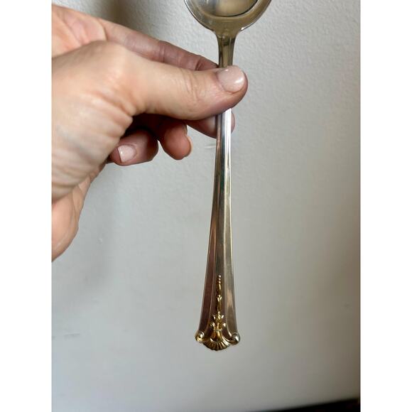 Vintage S Kirk & Son Sterling Serving Spoon | Serving Spoon | 925 Silverware - Picture 3 of 6